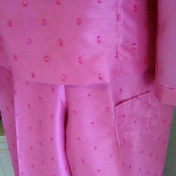 A J Clothing Co. Three Piece Cropped Pants Dressy Beaded Set - Picture 4 of 13